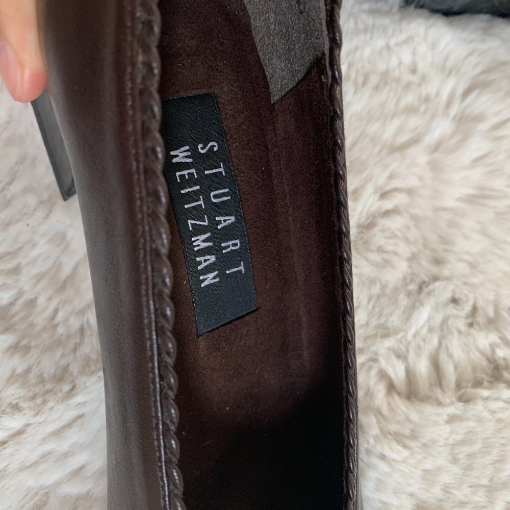 Stuart Weizman brown leather pumps 5.5 35.5 - Picture 4 of 10